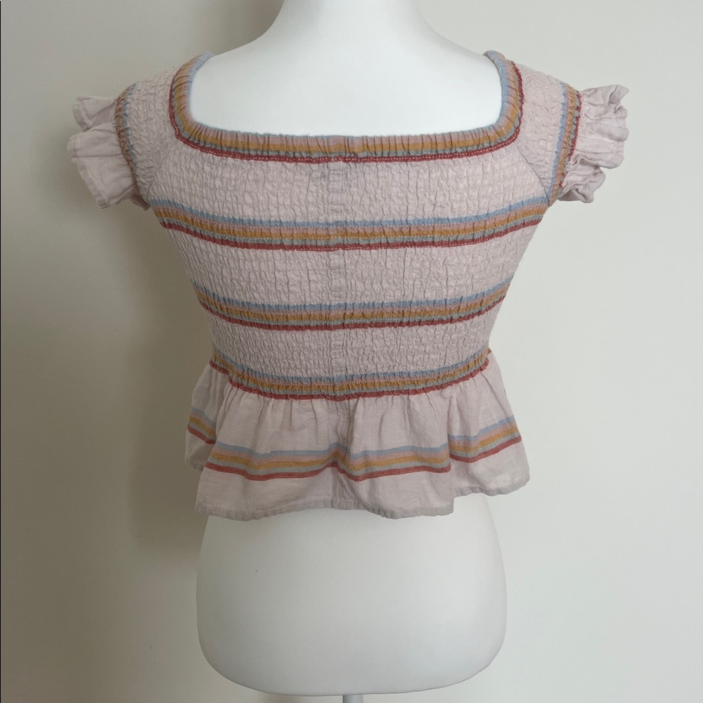 American Eagle Striped Cropped Top - Picture 3 of 3